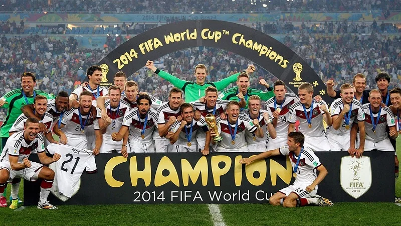 doi bong nao vo dich world cup nhieu nhat